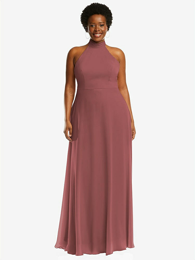 DESSY COLLECTION STYLE 2844 in popular ESPRESSO bridesmaid maxi empire waist dress Sz 12