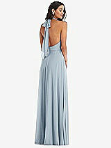 Alt View 4 Thumbnail - Mist High Neck Halter Backless Maxi Dress