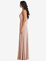 Alt View 3 Thumbnail - Toasted Sugar High Neck Halter Backless Maxi Dress