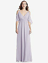 Front View Thumbnail - Moondance Convertible Cold-Shoulder Draped Wrap Maxi Dress