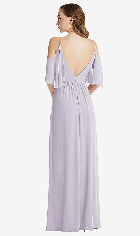 Back View - Moondance Convertible Cold-Shoulder Draped Wrap Maxi Dress