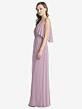 Alt View 2 Thumbnail - Suede Rose Convertible Cold-Shoulder Draped Wrap Maxi Dress