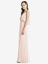 Alt View 2 Thumbnail - Blush Convertible Cold-Shoulder Draped Wrap Maxi Dress