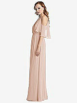 Side View Thumbnail - Cameo Convertible Cold-Shoulder Draped Wrap Maxi Dress