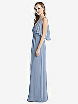 Alt View 2 Thumbnail - Cloudy Convertible Cold-Shoulder Draped Wrap Maxi Dress