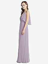 Alt View 2 Thumbnail - Lilac Haze Convertible Cold-Shoulder Draped Wrap Maxi Dress