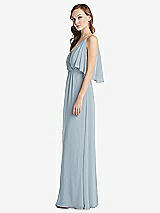 Alt View 2 Thumbnail - Mist Convertible Cold-Shoulder Draped Wrap Maxi Dress