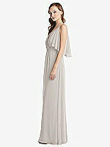 Alt View 2 Thumbnail - Oyster Convertible Cold-Shoulder Draped Wrap Maxi Dress