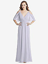 Alt View 1 Thumbnail - Silver Dove Convertible Cold-Shoulder Draped Wrap Maxi Dress