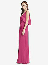 Alt View 2 Thumbnail - Tea Rose Convertible Cold-Shoulder Draped Wrap Maxi Dress