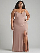 Alt View 1 Thumbnail - Neu Nude Tie-Back Cutout Maxi Dress with Front Slit