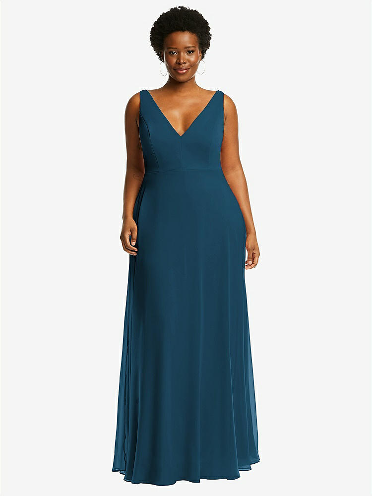 Dessy online Collection Sleeveless Seamed Bodice Trumpet Gown- 8