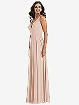 Alt View 4 Thumbnail - Cameo Deep V-Neck Chiffon Maxi Dress