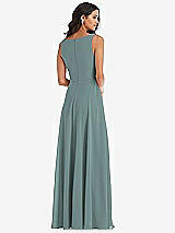 Alt View 5 Thumbnail - Icelandic Deep V-Neck Chiffon Maxi Dress