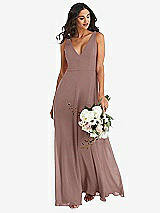 Alt View 1 Thumbnail - Sienna Deep V-Neck Chiffon Maxi Dress