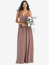 Alt View 2 Thumbnail - Sienna Deep V-Neck Chiffon Maxi Dress