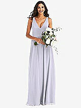 Alt View 2 Thumbnail - Silver Dove Deep V-Neck Chiffon Maxi Dress