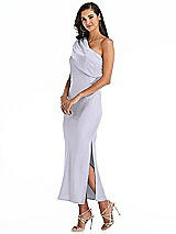 Alt View 2 Thumbnail - Silver Dove Draped One-Shoulder Convertible Midi Slip Dress