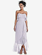 Alt View 1 Thumbnail - Moondance Off-the-Shoulder Ruffled High Low Maxi Dress