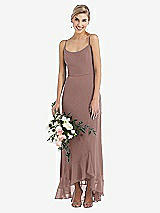 Alt View 1 Thumbnail - Sienna Scoop Neck Ruffle-Trimmed High Low Maxi Dress