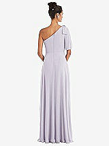 Rear View Thumbnail - Moondance Bow One-Shoulder Flounce Sleeve Maxi Dress