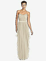 Front View Thumbnail - Champagne Lela Rose Bridesmaids Style LR163