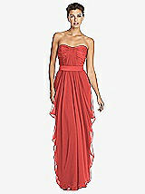 Front View Thumbnail - Perfect Coral Lela Rose Bridesmaids Style LR163