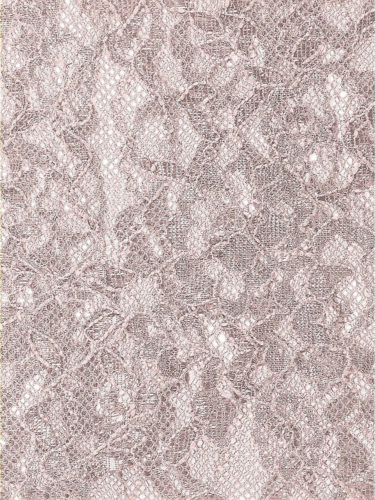 Front View - Rose Rococo Metallic Lace Fabric by the yard