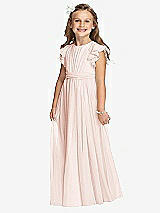 Front View Thumbnail - Blush Flower Girl Dress FL4038