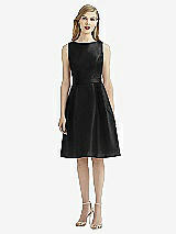 Front View Thumbnail - Black After Six Bridesmaid Dress 6744