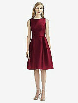 Front View Thumbnail - Burgundy After Six Bridesmaid Dress 6744