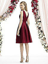 Rear View Thumbnail - Burgundy After Six Bridesmaid Dress 6744