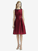 Front View Thumbnail - Claret After Six Bridesmaid Dress 6744