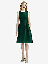 Front View Thumbnail - Hunter Green After Six Bridesmaid Dress 6744