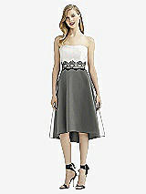 Front View Thumbnail - Charcoal Gray & Starlight After Six Bridesmaid Dress 6747