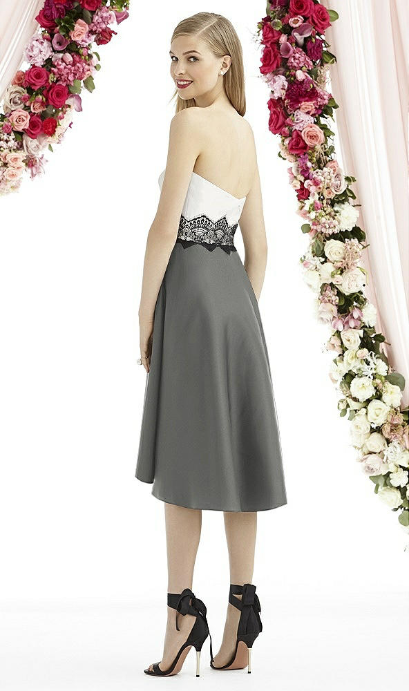 Back View - Charcoal Gray & Starlight After Six Bridesmaid Dress 6747