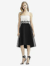 Front View Thumbnail - Black & Starlight After Six Bridesmaid Dress 6747