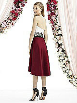 Rear View Thumbnail - Burgundy & Starlight After Six Bridesmaid Dress 6747