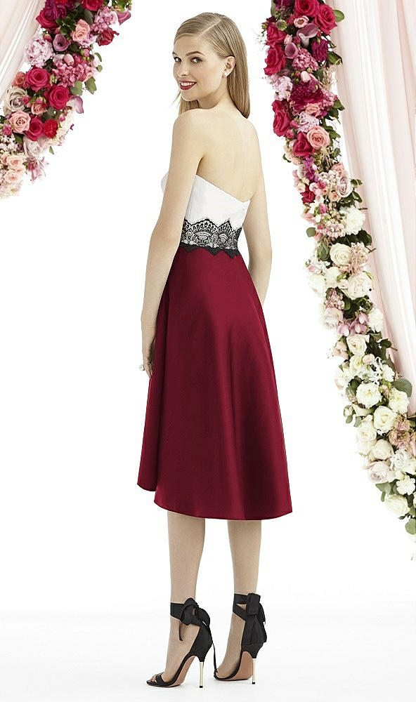 Back View - Burgundy & Starlight After Six Bridesmaid Dress 6747