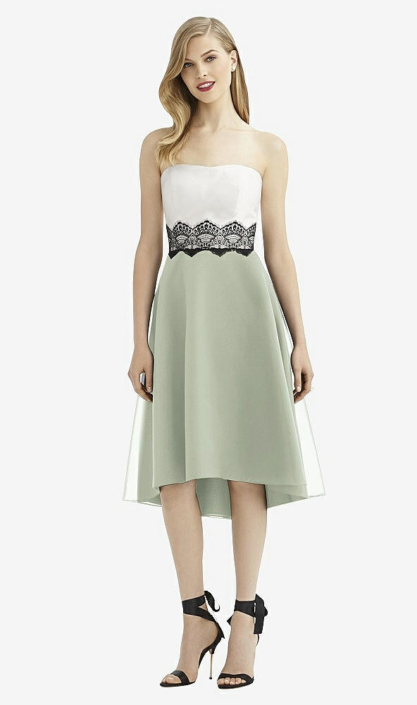 Front View - Celadon & Starlight After Six Bridesmaid Dress 6747