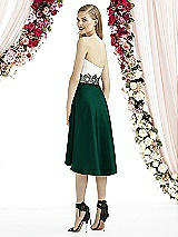 Rear View Thumbnail - Hunter Green & Starlight After Six Bridesmaid Dress 6747