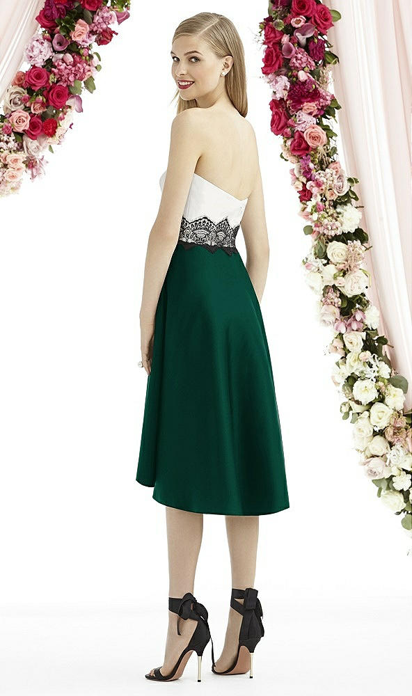 Back View - Hunter Green & Starlight After Six Bridesmaid Dress 6747