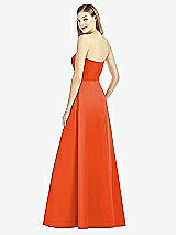 Rear View Thumbnail - Tangerine Tango After Six Bridesmaid Dress 6755