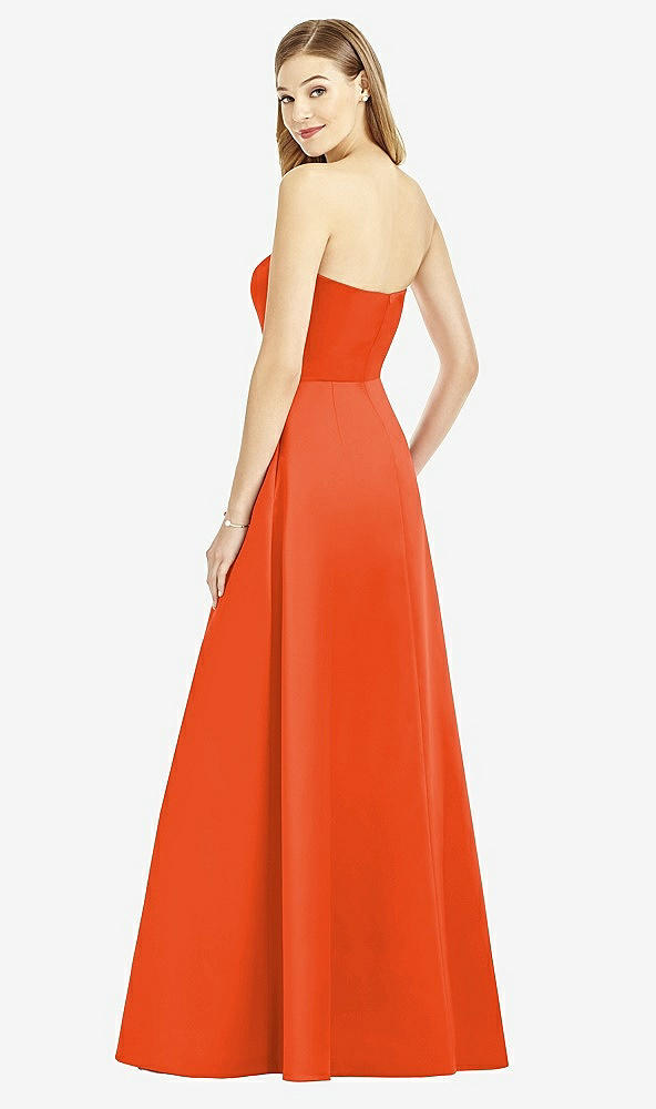 Back View - Tangerine Tango After Six Bridesmaid Dress 6755