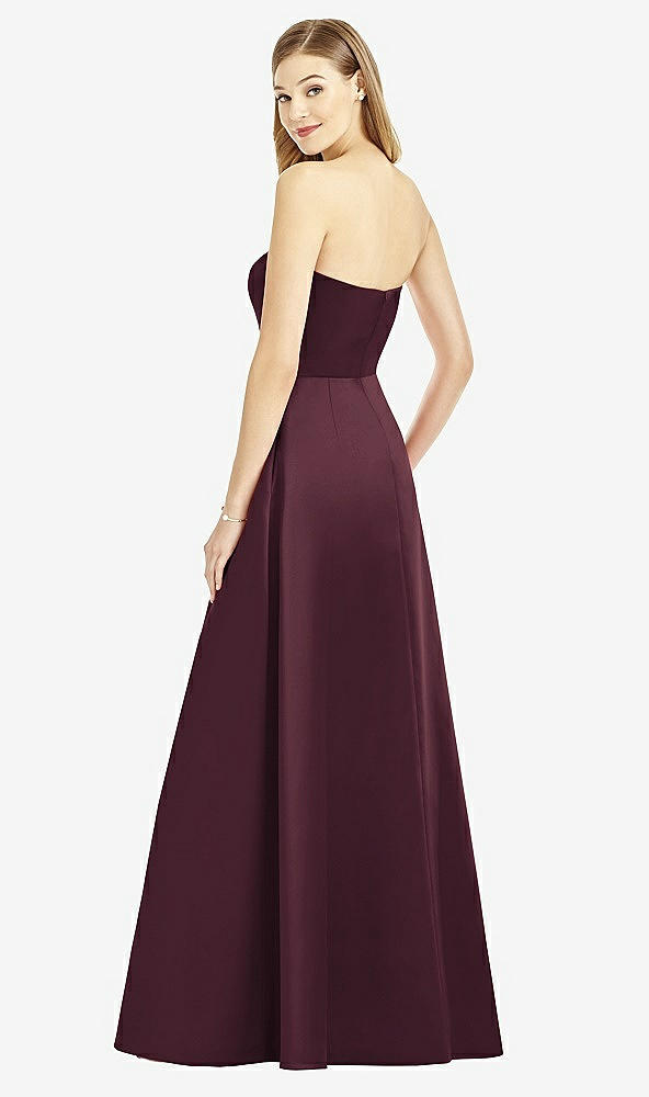 Back View - Bordeaux After Six Bridesmaid Dress 6755