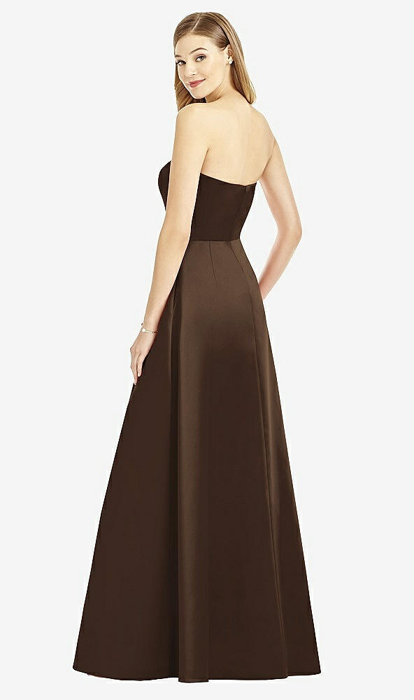 Back View - Espresso After Six Bridesmaid Dress 6755