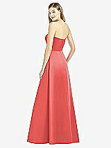 Rear View Thumbnail - Perfect Coral After Six Bridesmaid Dress 6755