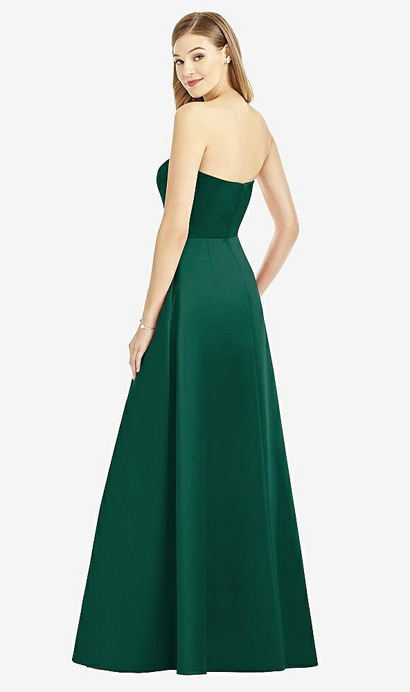 Back View - Hunter Green After Six Bridesmaid Dress 6755