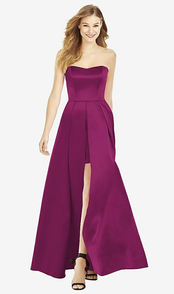 Front View - Merlot After Six Bridesmaid Dress 6755