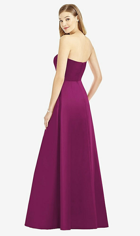 Back View - Merlot After Six Bridesmaid Dress 6755